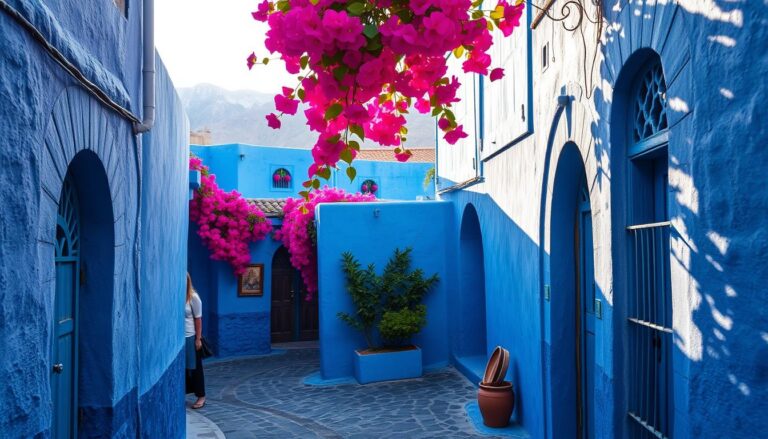 blue city in morocco